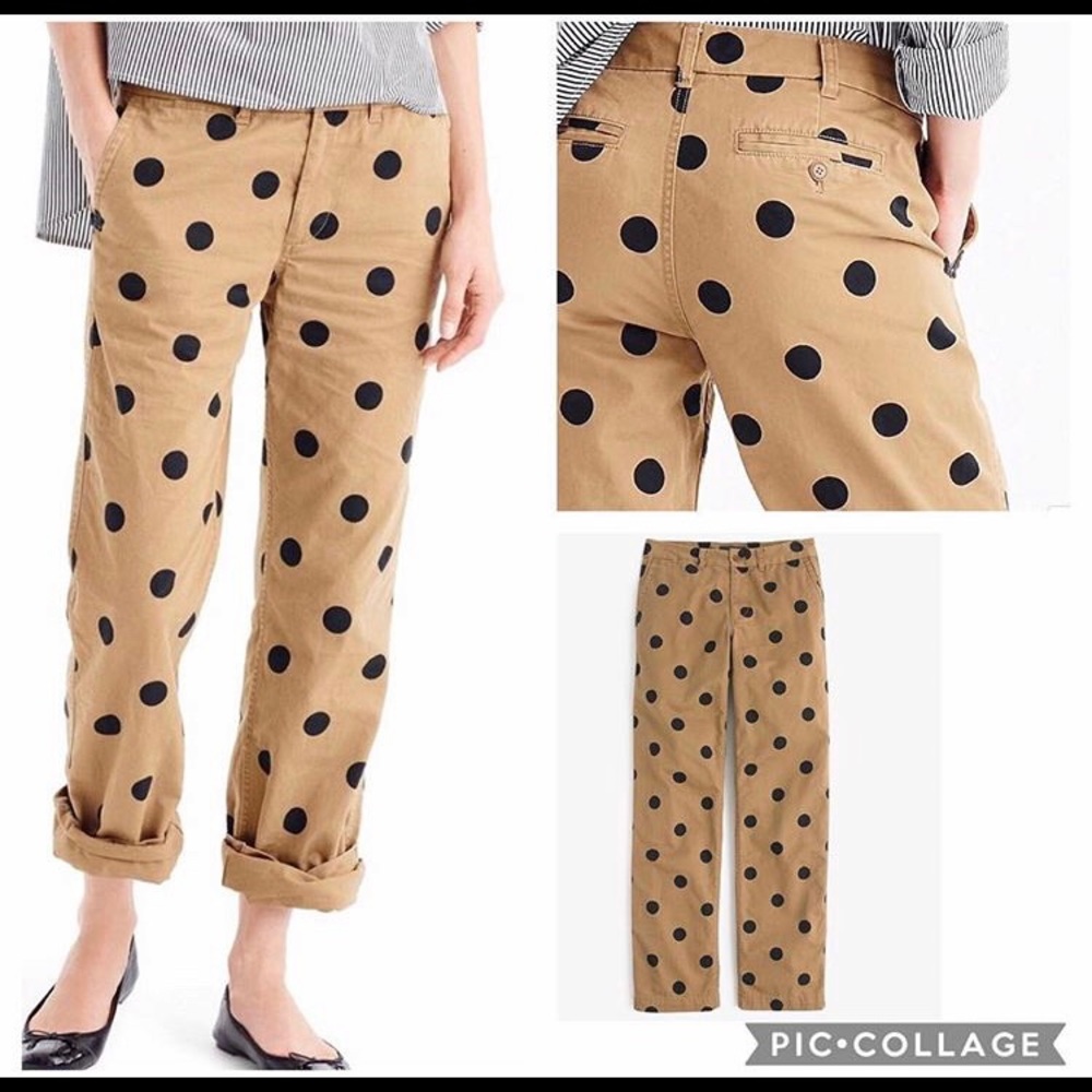 Chino J. Crew Polka Dots